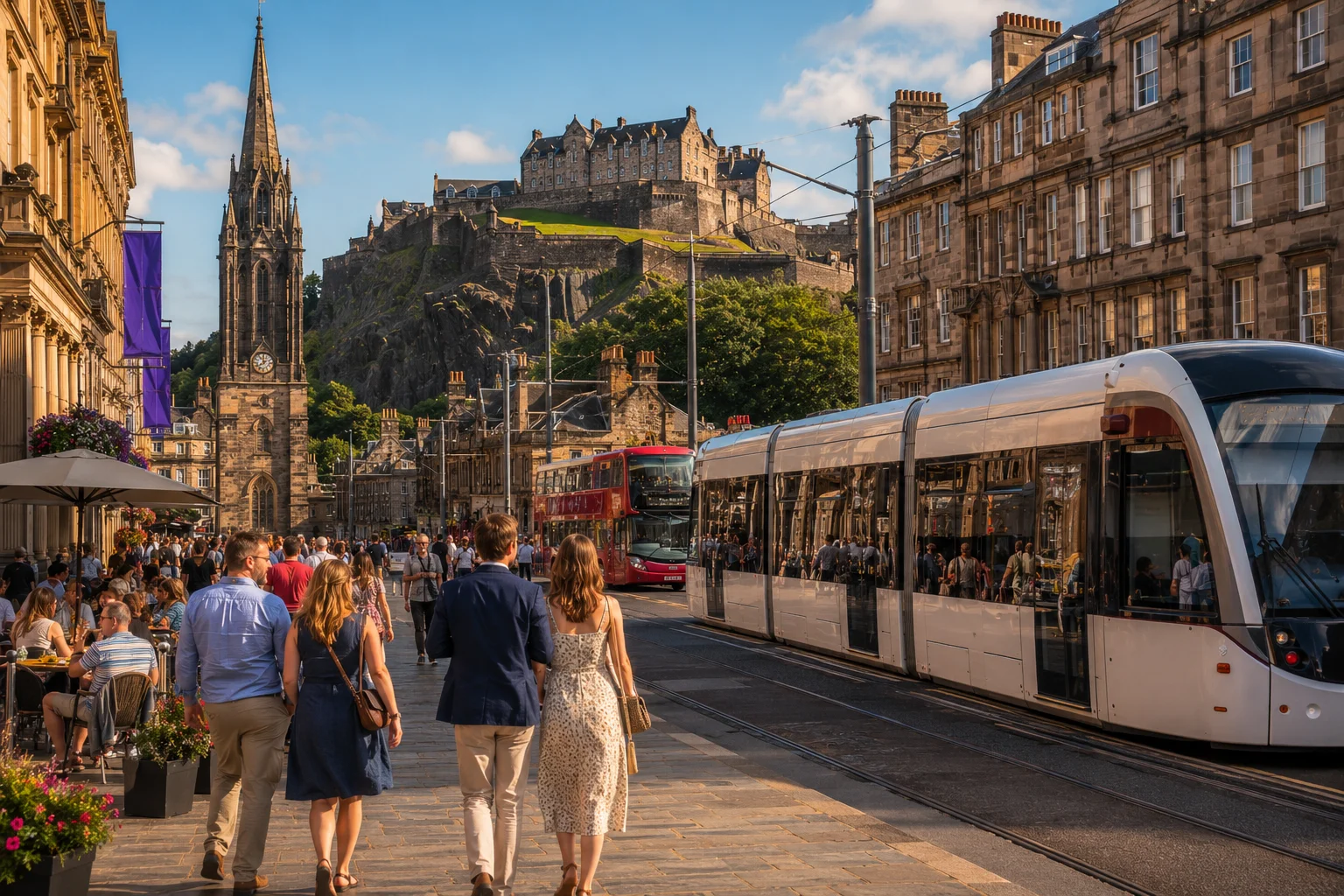 How to Get Around Edinburgh During the International Festival: Trams, Buses, Walking & Parking Guide