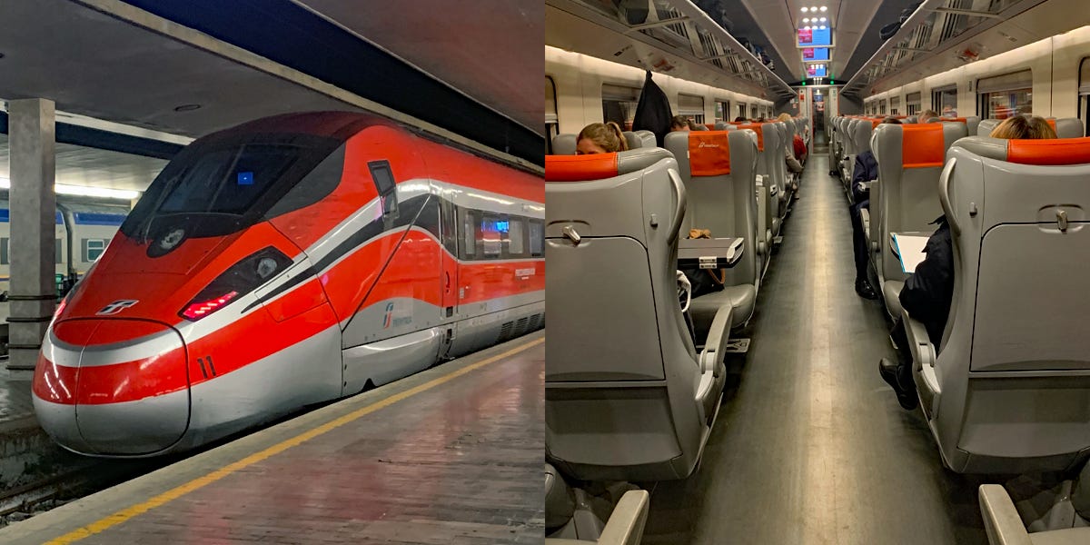 Trying Italian Bullet Train From Florence to Rome for $46, Worth It - Business Insider